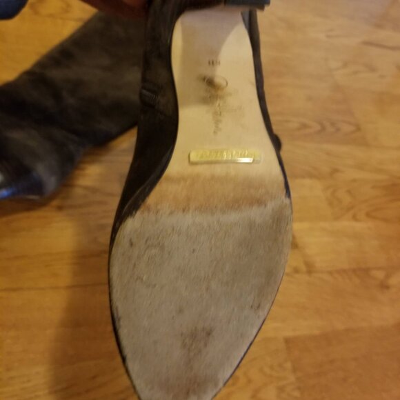 Cole Haan Air Aliya Tall Boot - Dark Chocolate Suede Size 8 - Picture 5 of 10